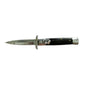 Swinguard 8.19" Automatic Italian Style Dagger Blade Black Pakkawood Stiletto Pocket Knife
