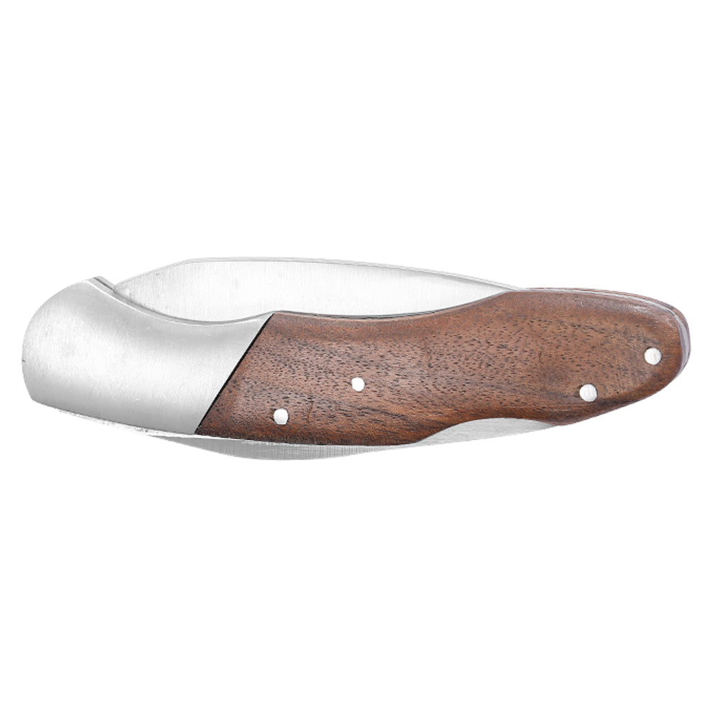 Double Protection Single Bolster Black Walnut Scales Lockback Pocket Knife
