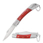 2.76 in V Grind Clip Point Blade Forged Stainless Steel Bolsters Dymonwood Handle Lockback Gift Knife